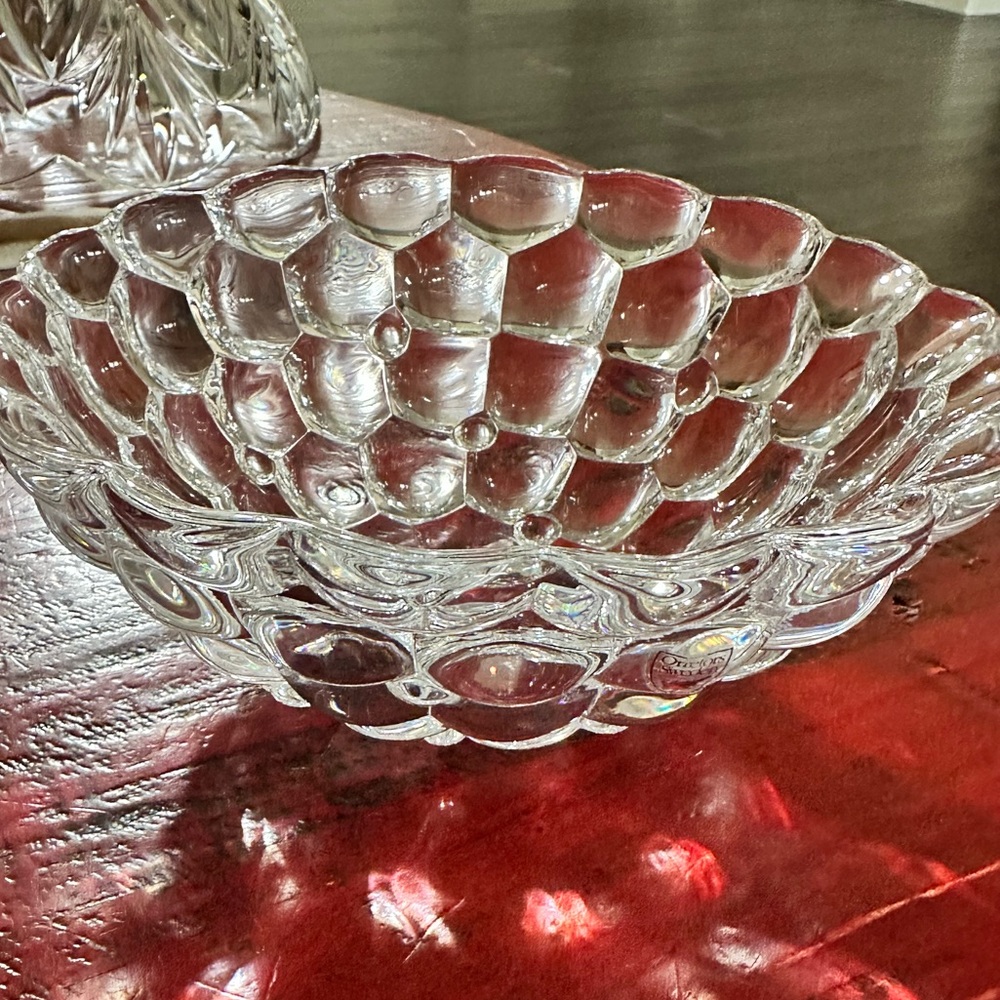 Orrefors Raspberry Bowl